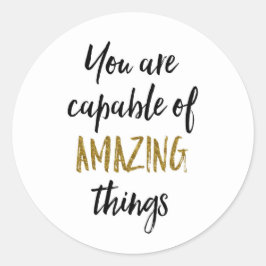 Adesivo Coisas Incríveis Citação Motivacional