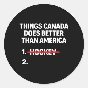 Adesivo Coisas retrô que o Canadá faz melhor do que os EUA