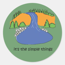 Adesivo Coisas Simples - Cascata