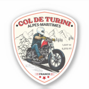 Adesivo Col de turini, Alpes Maritimes