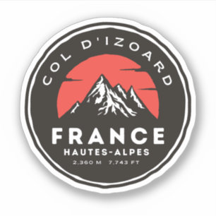 Adesivo Col d'Izoard D 902 Maciço do Queyras