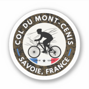 Adesivo Col du Mont Cenis maciço francês presentes Alpinos