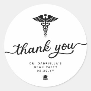 Adesivo Colação de Grau Personalizada de Medicina Moderna 