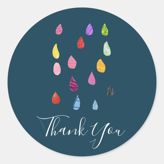 Adesivo Colagem de Artes de Chuva Belo Boho (Frente)