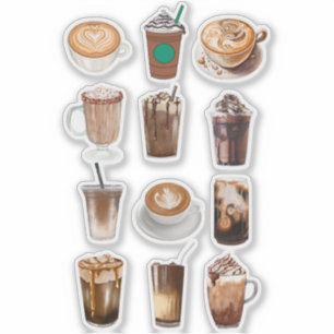 Adesivo Colagem de café Mocha