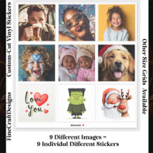 Colagem de Foto/Imagem Personalizada 9 Quadrados
