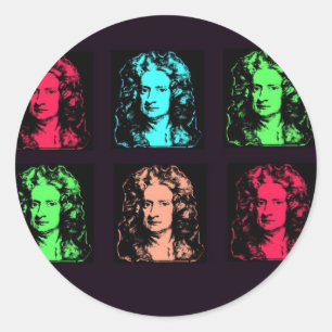 Adesivo Colagem de Isaac Newton