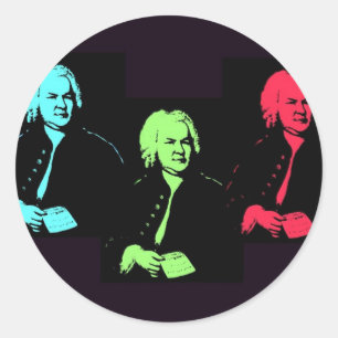 Adesivo Colagem de Johann Sebastian Bach