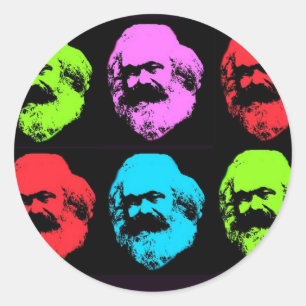 Adesivo Colagem de Karl Marx