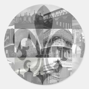 Adesivo Colagem de Nova Orleães [etiquetas]