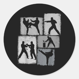 Adesivo Colagem de Praticante de Taekwondo Homens Crianças