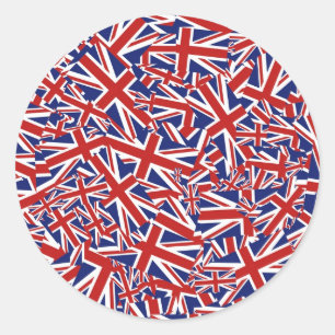 Adesivo Colagem de Union Jack