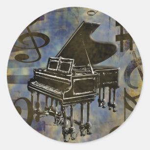Adesivo Colagem do piano de cauda