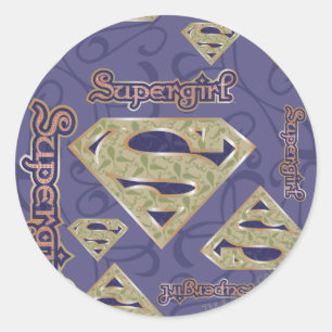 Adesivo Colagem extravagante do logotipo de Supergirl