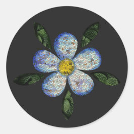 Adesivo Colagem Maximalista com Flores e Folhas Detalhadas