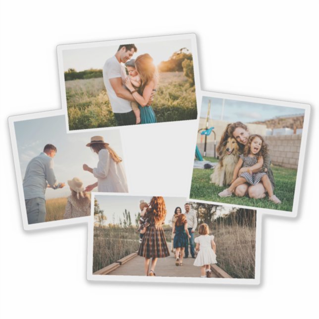 Adesivo Colagem Personalizada de Fotos Moderna 4 (Frente)