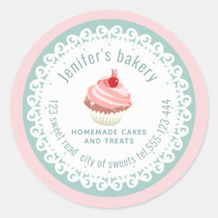 Adesivo Colar cupcakes caseiros e guloseimas