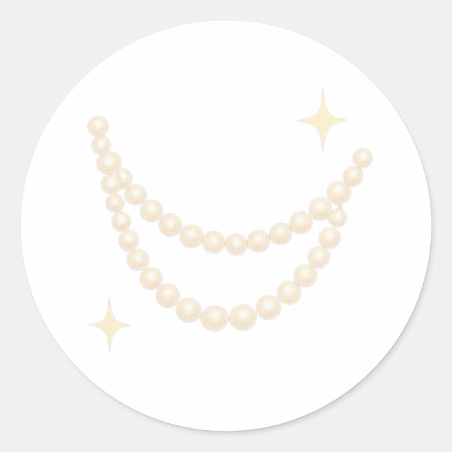 Adesivo Colar de pérolas balança (Frente)