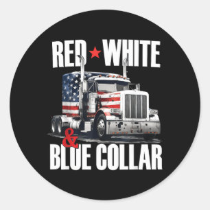 Adesivo Colarinho Vermelho Branco E Azul Patriota Caminhon