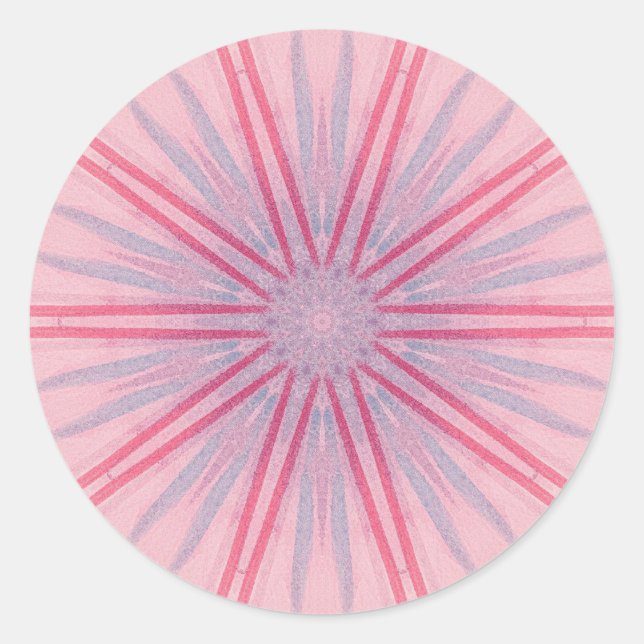 Adesivo Colas cor-de-rosa e azuis (Frente)