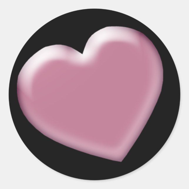 Adesivo Colas de Coração Rosa (Frente)