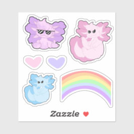 Adesivo Coleção Axolotl Cute