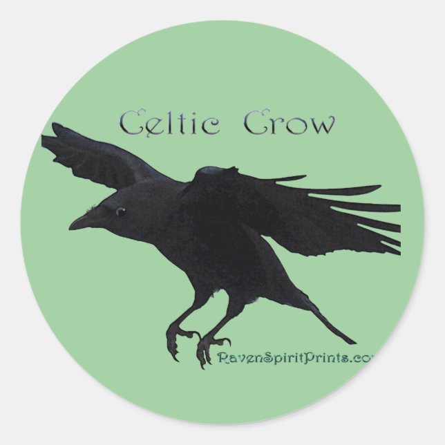 Adesivo Coleção CELTIC CROW (Frente)