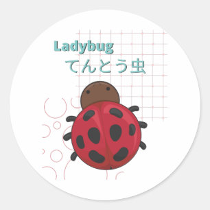 Adesivo Coleção Cute Ladybug-Kawaii