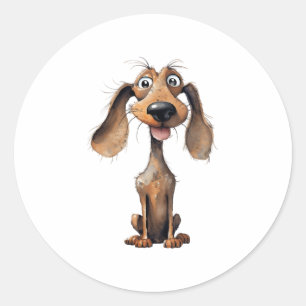 Adesivo Coleção de Artes de Cão Cachorro Bonito