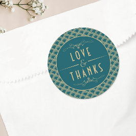 Adesivo Coleção de Casamentos Art Deco Gatsby, de 1920