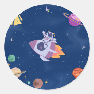 Adesivo Coleção de Festas de Espaço!