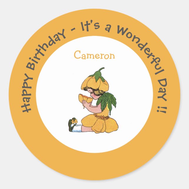 Adesivo Coleção de Flower Whimsic Child (Frente)