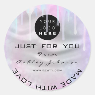 Adesivo Coleção de logotipos do Obrigado com brilho - Unid