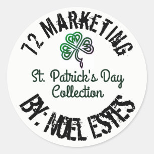 Adesivo COLEÇÃO de MERCADO do DIA 72 de St Patrick