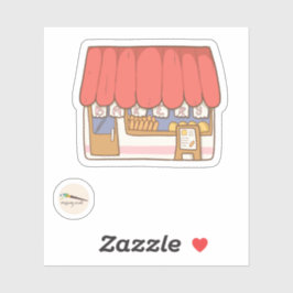 Adesivo Coleção de padaria de Bunny - A padaria