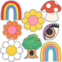 Coleção de retro Hippy