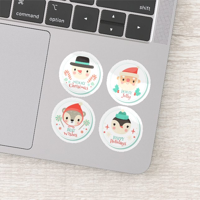 Adesivo Coleção de vinhetas de natal Feliz (Detalhe)