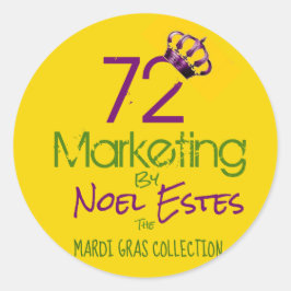 Adesivo Coleção do logotipo do marketing 72 Mardi Gras