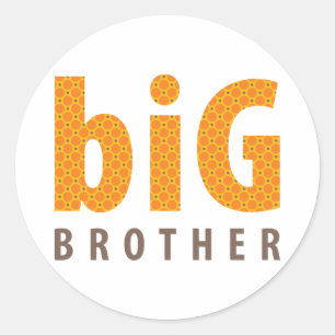 Adesivo COLEÇÃO dos IRMÃOS - big brother {alaranjado}