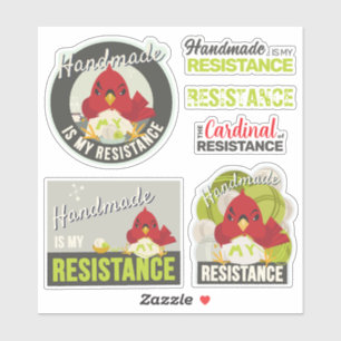 Adesivo Coleção "Handmade is My Resistance" azeitona lima
