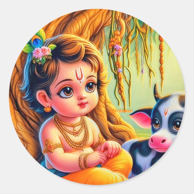 Adesivo Coleção Little Krishna Sticker (Frente)