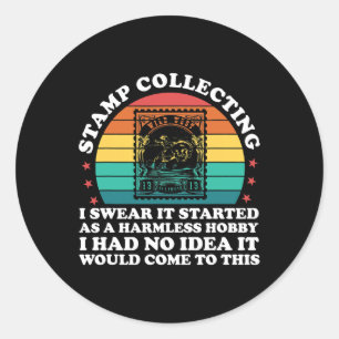 Adesivo colecionar selos, juro que começou como um inofens