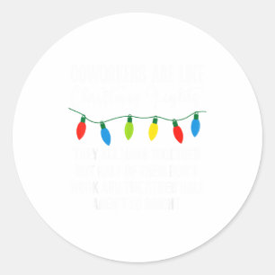 Adesivo Colegas São Como Luzes de Natal Divertido Colega d