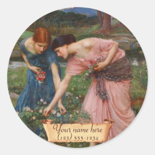Adesivo "Coletar Ye Rosebuds" Pré-Raphaelite