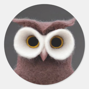 Adesivo Coletor clássico de felt Owl