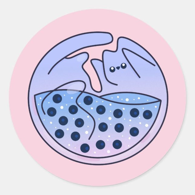 Adesivo Coletor clássico redondo Kitten (Frente)