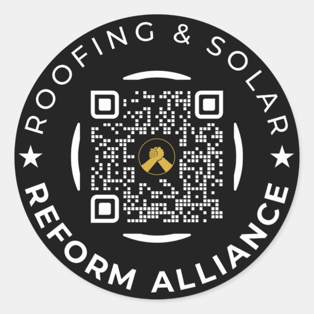 Adesivo Coletor de Círculo com Ferramenta de Código QR Pré (Frente)