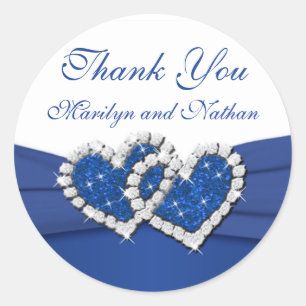 Adesivo Coletor de Corações Unidas Real Azul e Branco