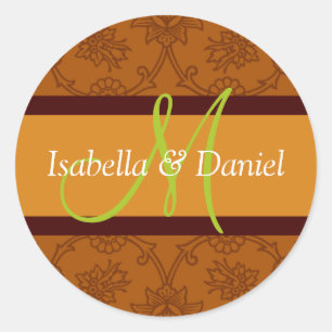 Adesivo Coletor de Envelope Monograma com Letra M