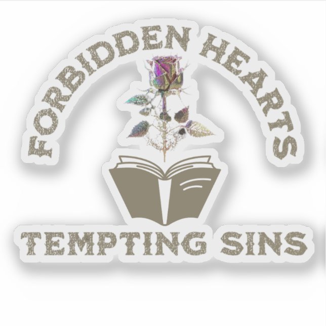 Adesivo Coletor de Livros do Romance Reader (Frente)